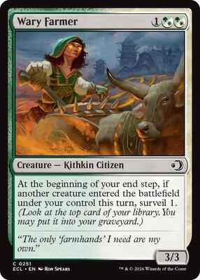 Magic: The Gathering - Lorwyn Eclipsed - Wary Farmer - 251 - Normal