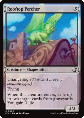 Magic: The Gathering - Lorwyn Eclipsed - Rooftop Percher - Normal - Anime Card Craze