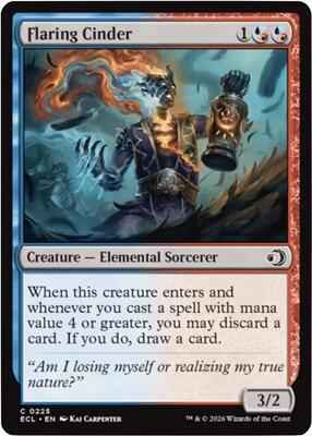 Magic: The Gathering - Lorwyn Eclipsed - Flaring Cinder - 225 - Normal