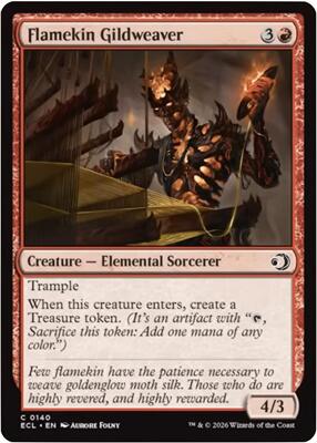 Magic: The Gathering - Lorwyn Eclipsed - Flamekin Gildweaver - Normal - Anime Card Craze