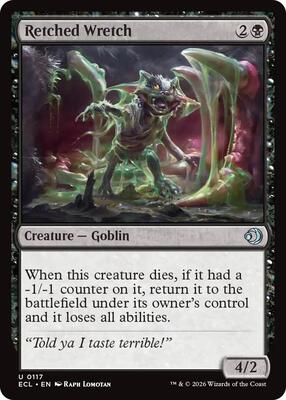 Magic: The Gathering - Lorwyn Eclipsed - Retched Wretch - Normal - Anime Card Craze