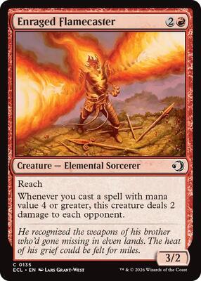 Magic: The Gathering - Lorwyn Eclipsed - Enraged Flamecaster - Normal - Anime Card Craze