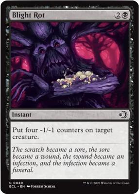 Magic: The Gathering - Lorwyn Eclipsed - Blight Rot - Normal - Anime Card Craze