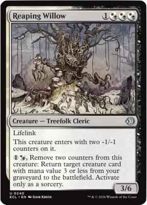 Magic: The Gathering - Lorwyn Eclipsed - Reaping Willow - 240 - Normal