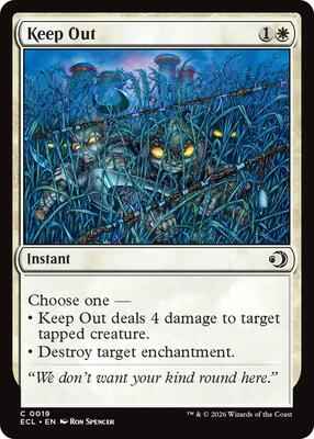 Magic: The Gathering - Lorwyn Eclipsed - Keep Out - 19 - Normal