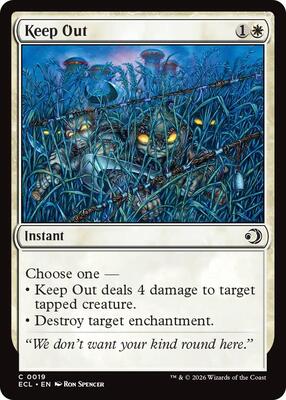 Magic: The Gathering - Lorwyn Eclipsed - Keep Out - Normal - Anime Card Craze