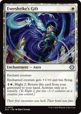Magic: The Gathering - Lorwyn Eclipsed - Evershrike's Gift - Normal - Anime Card Craze