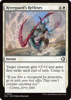 Magic: The Gathering - Lorwyn Eclipsed - Riverguard's Reflexes - Normal - Anime Card Craze