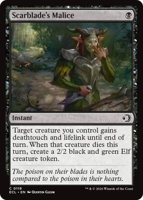 Magic: The Gathering - Lorwyn Eclipsed - Scarblade's Malice - Normal - Anime Card Craze