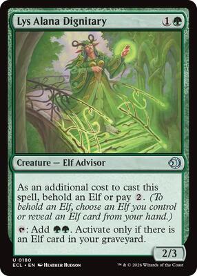 Magic: The Gathering - Lorwyn Eclipsed - Lys Alana Dignitary - Normal - Anime Card Craze