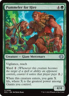 Magic: The Gathering - Lorwyn Eclipsed - Pummeler for Hire - Normal - Anime Card Craze