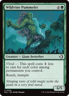 Magic: The Gathering - Lorwyn Eclipsed - Wildvine Pummeler - Normal - Anime Card Craze