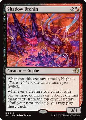 Magic: The Gathering - Lorwyn Eclipsed - Shadow Urchin - Normal - Anime Card Craze