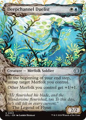 Magic: The Gathering - Lorwyn Eclipsed - Deepchannel Duelist (Showcase) - Normal - Anime Card Craze