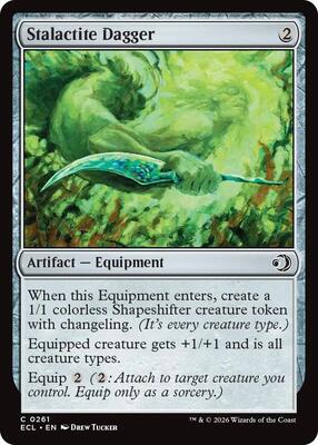 Magic: The Gathering - Lorwyn Eclipsed - Stalactite Dagger - Normal - Anime Card Craze