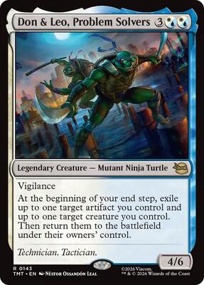 Magic: The Gathering - Teenage Mutant Ninja Turtles - Don & Leo, Problem Solvers - Normal - Anime Card Craze