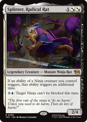 Magic: The Gathering - Teenage Mutant Ninja Turtles - Splinter, Radical Rat - Normal - Anime Card Craze