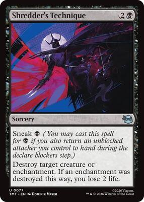 Magic: The Gathering - Teenage Mutant Ninja Turtles - Shredder's Technique - Normal - Anime Card Craze