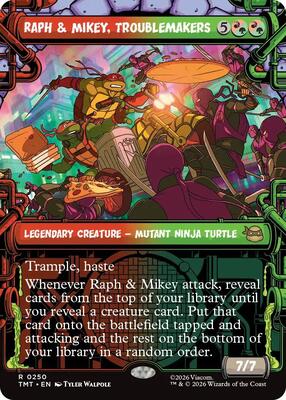 Magic: The Gathering - Teenage Mutant Ninja Turtles - Raph & Mikey, Troublemakers (Showcase) - Normal - Anime Card Craze