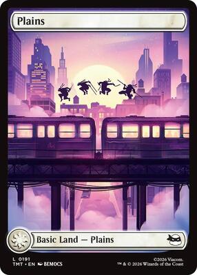 Magic: The Gathering - Teenage Mutant Ninja Turtles - Plains (0191) - Normal - Anime Card Craze