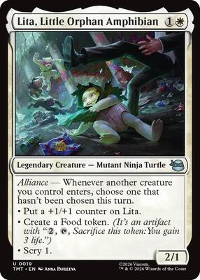 Magic: The Gathering - Teenage Mutant Ninja Turtles - Lita, Little Orphan Amphibian - Normal - Anime Card Craze