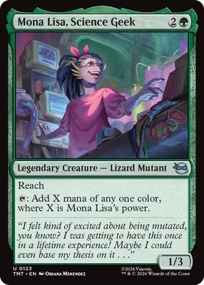 Magic: The Gathering - Teenage Mutant Ninja Turtles - Mona Lisa, Science Geek - Normal - Anime Card Craze