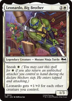 Magic: The Gathering - Teenage Mutant Ninja Turtles - Leonardo, Big Brother - Normal - Anime Card Craze