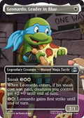 Magic: The Gathering - Teenage Mutant Ninja Turtles - Leonardo, Leader in Blue (Borderless) - Normal - Anime Card Craze