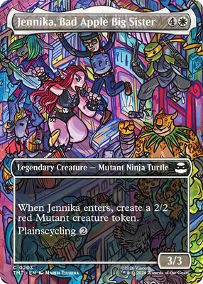 Magic: The Gathering - Teenage Mutant Ninja Turtles - Jennika, Bad Apple Big Sister (Borderless) - Normal - Anime Card Craze