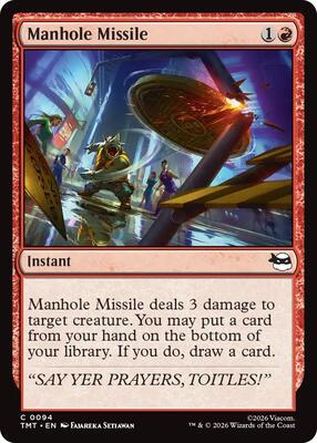 Magic: The Gathering - Teenage Mutant Ninja Turtles - Manhole Missile - Normal - Anime Card Craze
