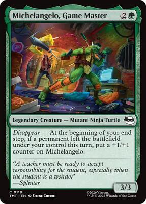 Magic: The Gathering - Teenage Mutant Ninja Turtles - Michelangelo, Game Master - Normal - Anime Card Craze
