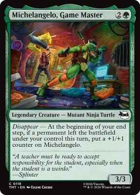 Magic: The Gathering - Teenage Mutant Ninja Turtles - Michelangelo, Game Master - Common – 118 - Foil
