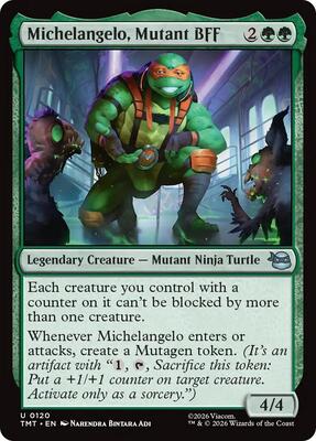 Magic: The Gathering - Teenage Mutant Ninja Turtles - Michelangelo, Mutant BFF - Normal - Anime Card Craze
