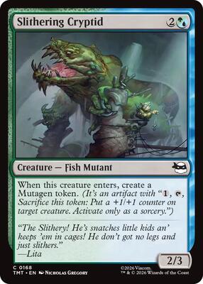 Magic: The Gathering - Teenage Mutant Ninja Turtles - Slithering Cryptid - Normal - Anime Card Craze