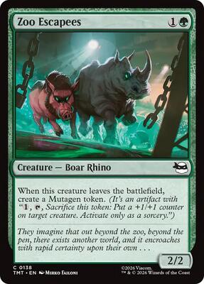 Magic: The Gathering - Teenage Mutant Ninja Turtles - Zoo Escapees - Normal - Anime Card Craze