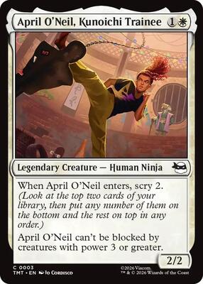 Magic: The Gathering - Teenage Mutant Ninja Turtles - April O'Neil, Kunoichi Trainee - Normal - Anime Card Craze