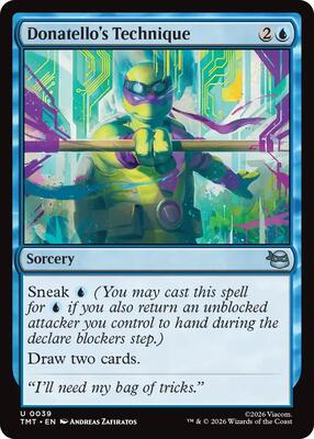 Magic: The Gathering - Teenage Mutant Ninja Turtles - Donatello's Technique - Foil - Anime Card Craze