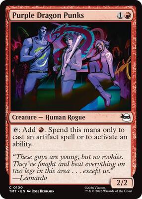 Magic: The Gathering - Teenage Mutant Ninja Turtles - Purple Dragon Punks - Normal - Anime Card Craze