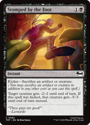 Magic: The Gathering - Teenage Mutant Ninja Turtles - Stomped by the Foot - Foil - Anime Card Craze