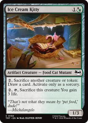 Magic: The Gathering - Teenage Mutant Ninja Turtles - Ice Cream Kitty - Normal - Anime Card Craze