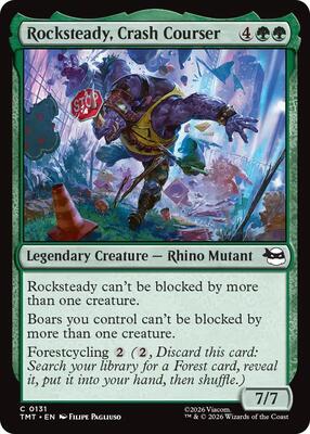 Magic: The Gathering - Teenage Mutant Ninja Turtles - Rocksteady, Crash Courser - Common – 131 - Normal