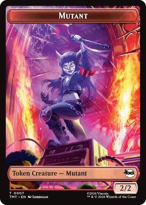 Magic: The Gathering - Teenage Mutant Ninja Turtles - Mutant // Mutagen Double-Sided Token - Normal - Anime Card Craze