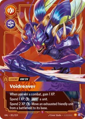 Riftbound: League of Legends Trading Card Game - Unleashed - Kha'Zix - Voidreaver - Rare - Foil