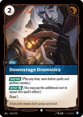 Riftbound: League of Legends Trading Card Game - Unleashed - Downstage Dramatics - Common - Normal
