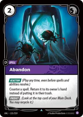 Riftbound: League of Legends Trading Card Game - Unleashed - Abandon - Uncommon - Normal