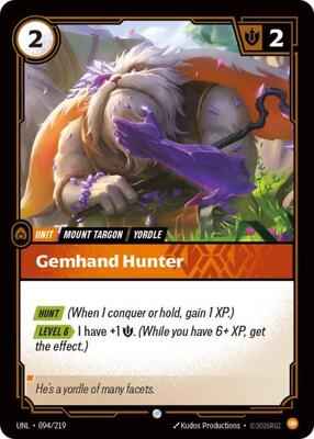 Riftbound: League of Legends Trading Card Game - Unleashed - Gemhand Hunter - Common – 094/219 - Normal