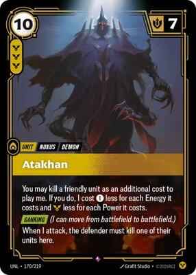 Riftbound: League of Legends Trading Card Game - Unleashed - Atakhan - 170/219 - Rare - Foil