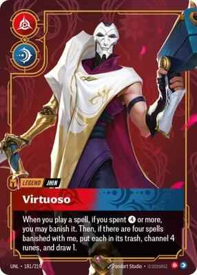 Riftbound: League of Legends Trading Card Game - Unleashed - Jhin - Virtuoso - 181/219 - Rare - Foil
