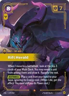 Riftbound: League of Legends Trading Card Game - Unleashed - Rift Herald - 179/219 - Epic - Foil