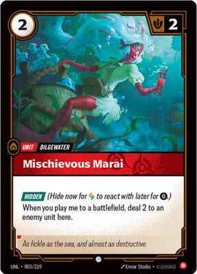 Riftbound: League of Legends Trading Card Game - Unleashed - Mischievous Marai - 003/219 - Common - Foil